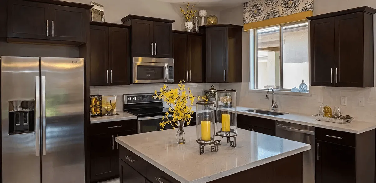 Cabinet painting results with freshly painted kitchen cabinets in Boston, MA
