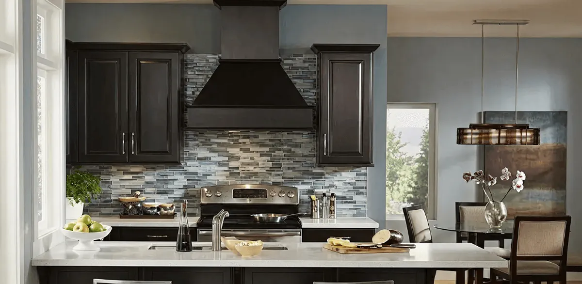Kitchen cabinet painting and refinishing in a modern kitchen in Boston, MA